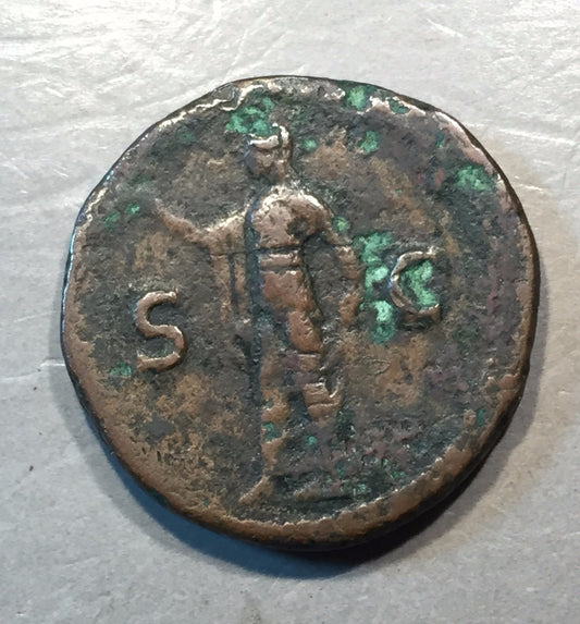ANCIENT ROME  Domitian 81-96 AD AE-As Rome Mint   #A467