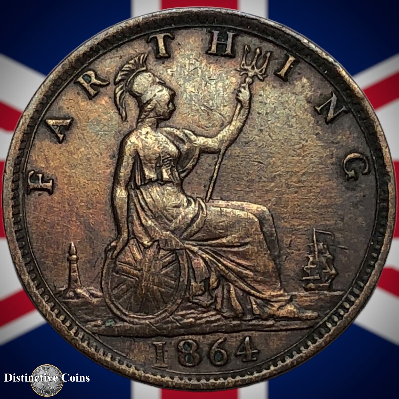 Great Britain 1864 Farthing 1/4d GB3514