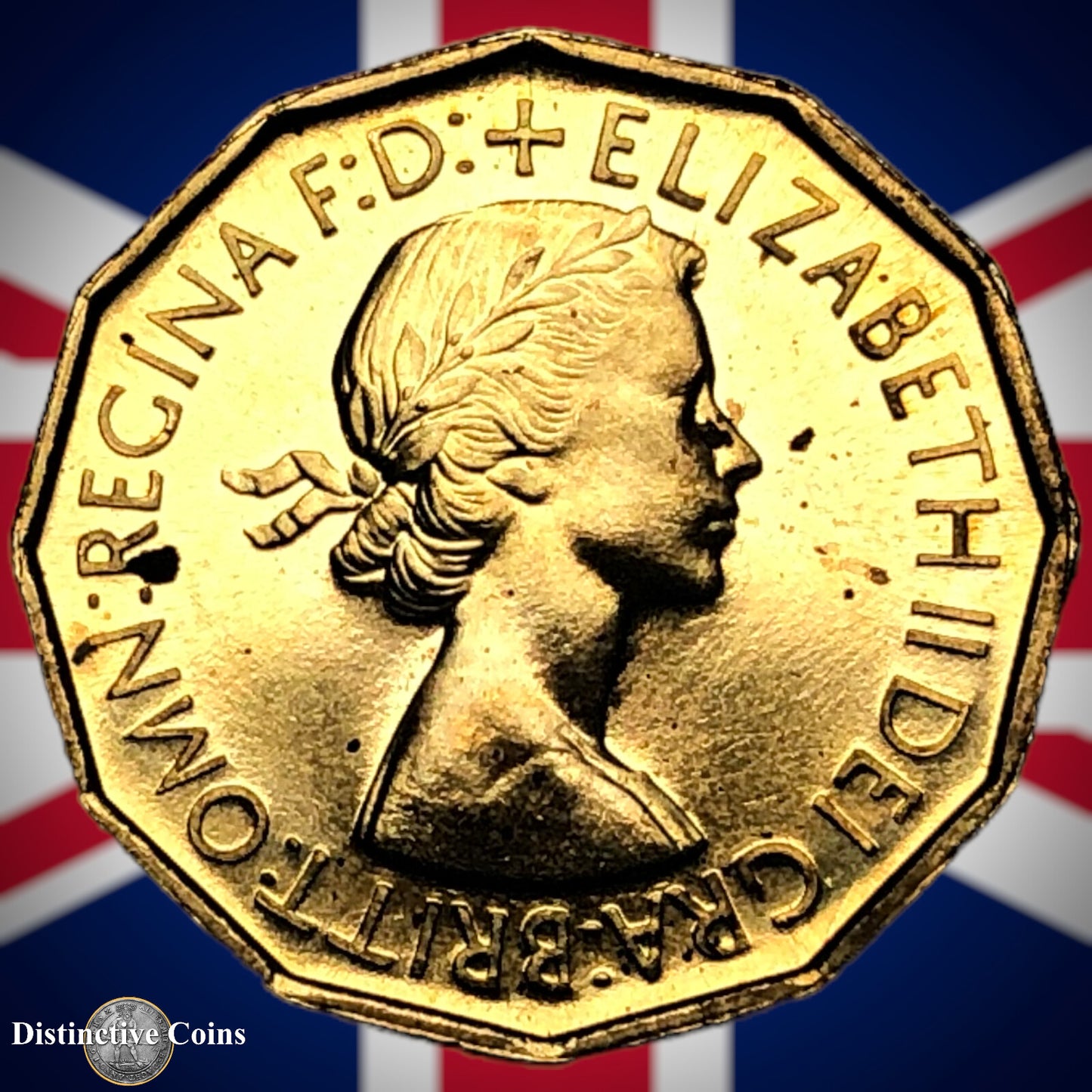 Great Britain 1953 Proof Three Pence GB2521
