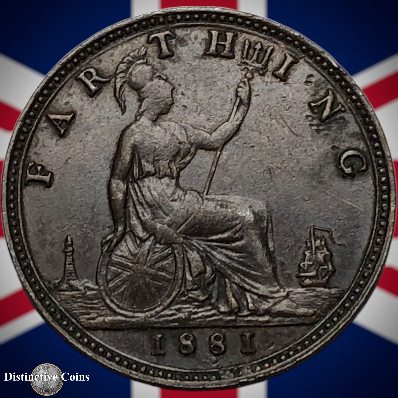 Great Britain 1881 Farthing 1/4d GB3853