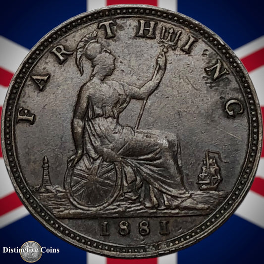 Great Britain 1881 Farthing 1/4d GB3853