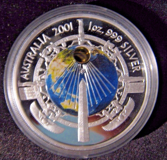 2001 Australia $1 Dol. 1oz  Silver Millennium PL Coin   