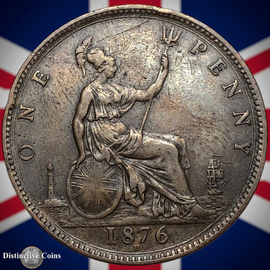 Great Britain 1876 H Penny 1d GB6384