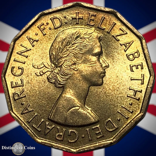 Great Britain 1954 Three Pence 3d GB7378