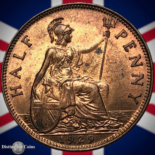 Great Britain 1929 Half Penny 1/2d GB5953