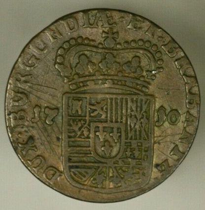 Spain Namur  Liard 1710 VF   A874