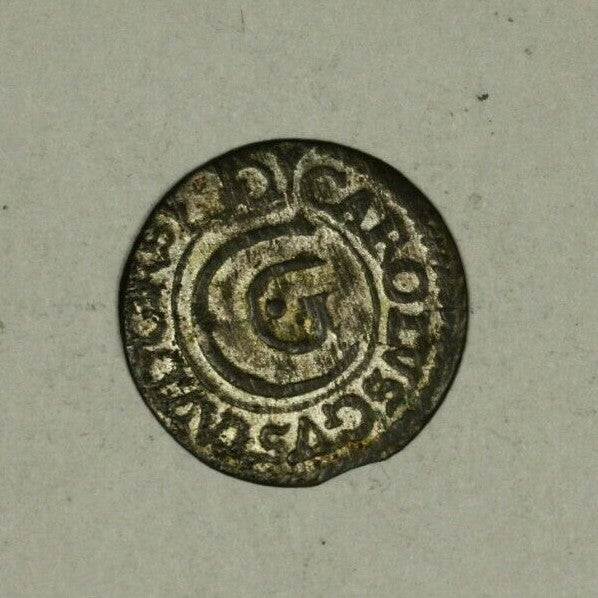 Sweden Silver Solidus 1655 Riga  Karl X  XF A2353