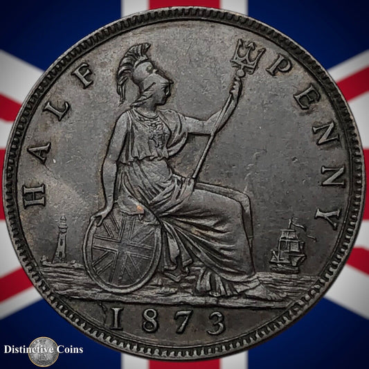 Great Britain 1873 Half Penny 1/2d GB5506