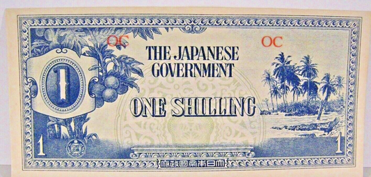1942(ND) Oceania 1 Shilling, Japanese Occupation WWII 
