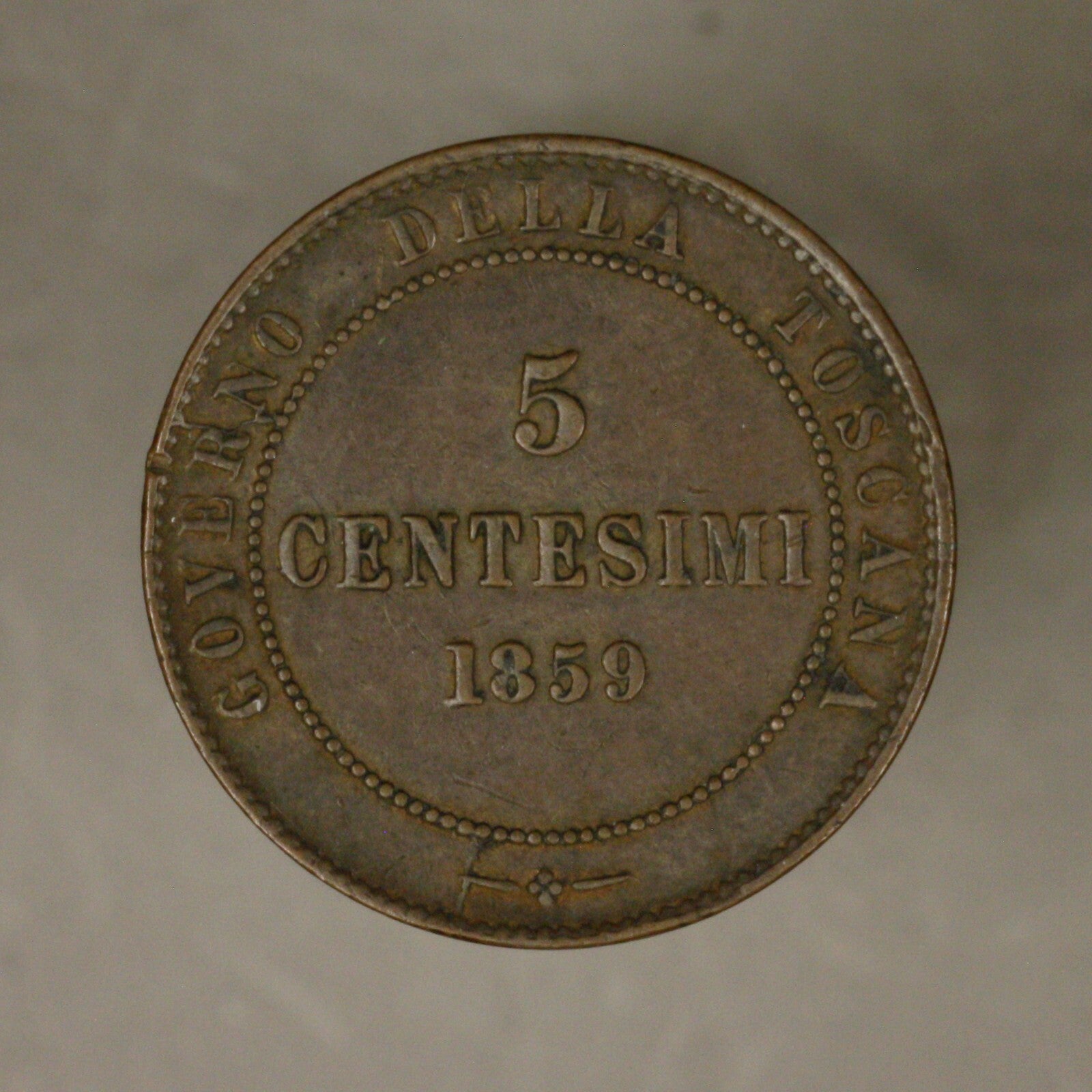 Italy - Tuscany 1859 Centesimi XF Copper