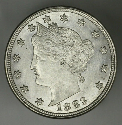 US 1883 Liberty Nickel No Cents  A2965