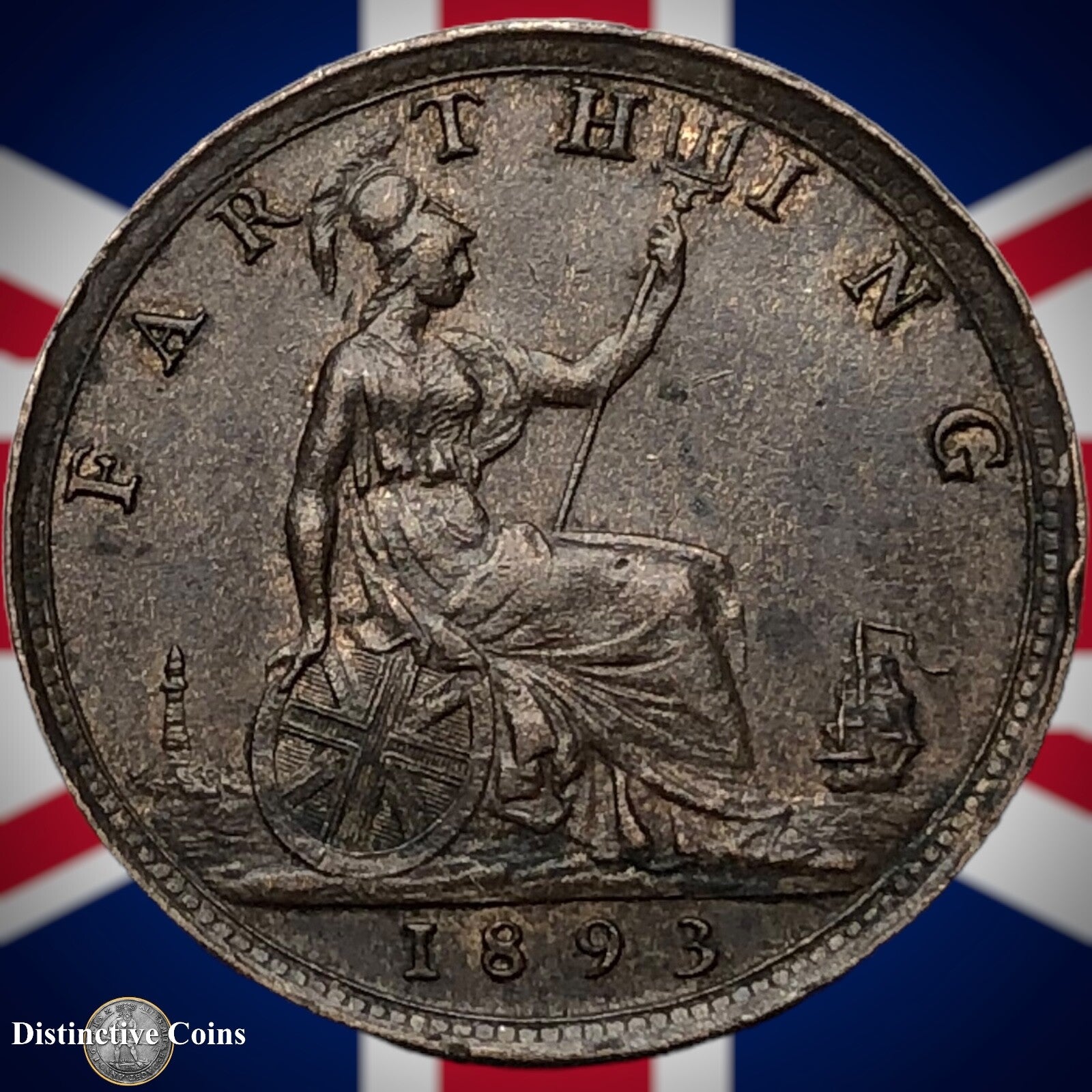 Great Britain 1893 Farthing 1/4d GB4355