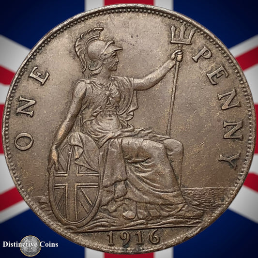 Great Britain 1916 Penny 1d GB6832