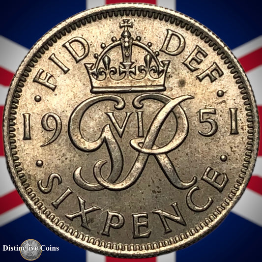 Great Britain 1951 Six Pence GB1779