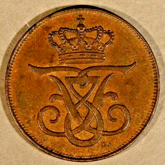 1912 Denmark 5 Ore Super !                 