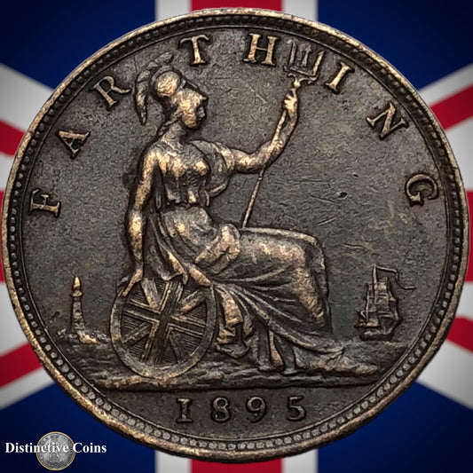 Great Britain 1895 Farthing 1/4d GB4396
