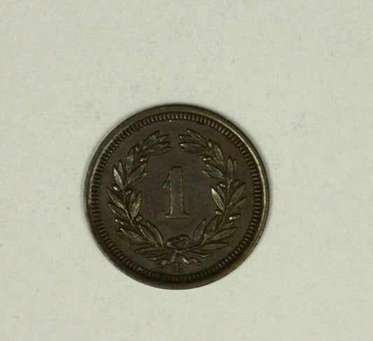 Switzerland  Rappen 1884  AU+   A943