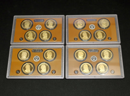 US 2011 Presidential Dollar Proof Sets Lot of 4 Sets No Box no Certs B373