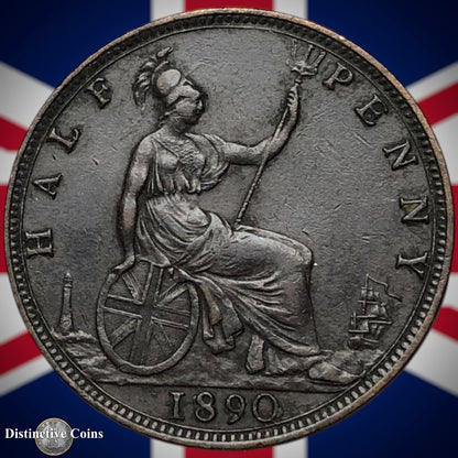 Great Britain 1890 Half Penny 1/2d GB5659