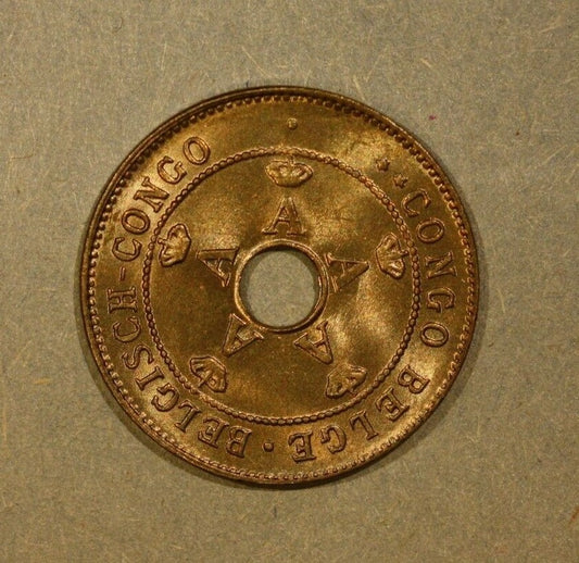 Belgian Congo 1927 10 Centimes Gem BU A138