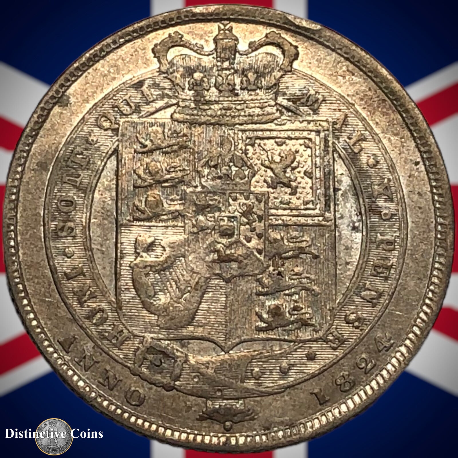 Great Britain 1824 British One Shilling GB0072