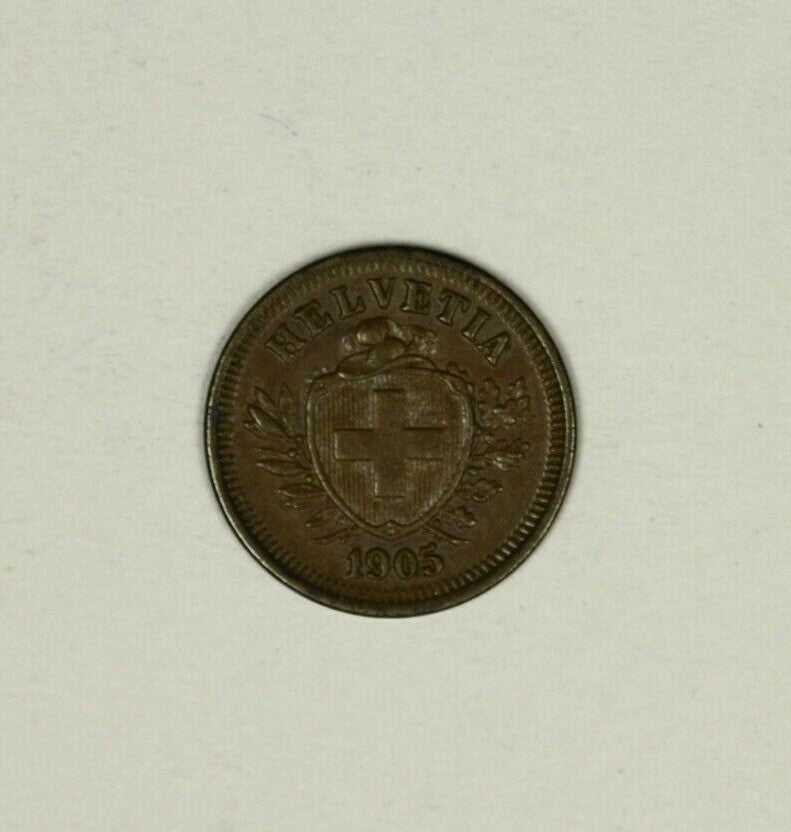 Switzerland  Rappen 1905  Toned UNC   A941