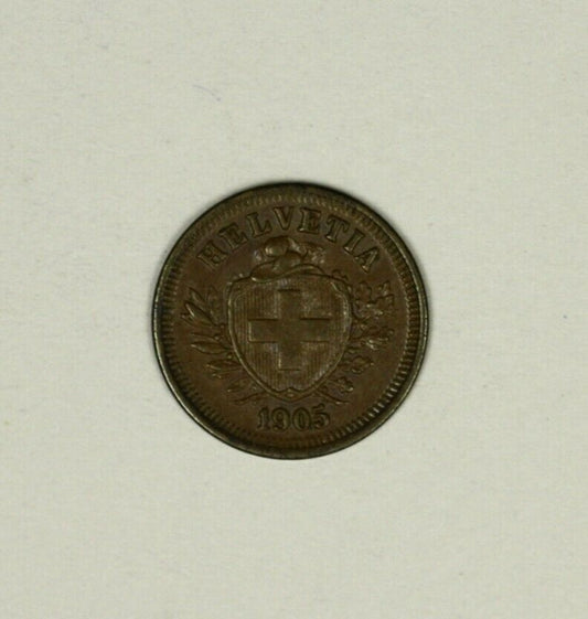Switzerland  Rappen 1905  Toned UNC   A941