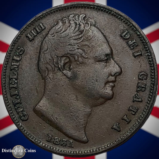 Great Britain 1831 Farthing 1/4d GB3353