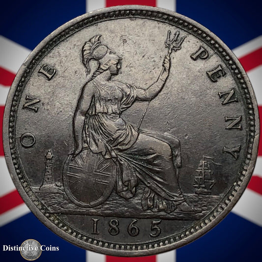 Great Britain 1865 Penny 1d GB6285