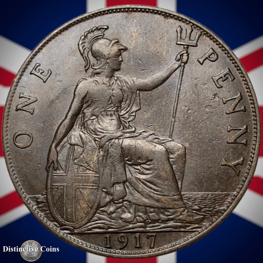 Great Britain 1917 Penny 1d GB6853
