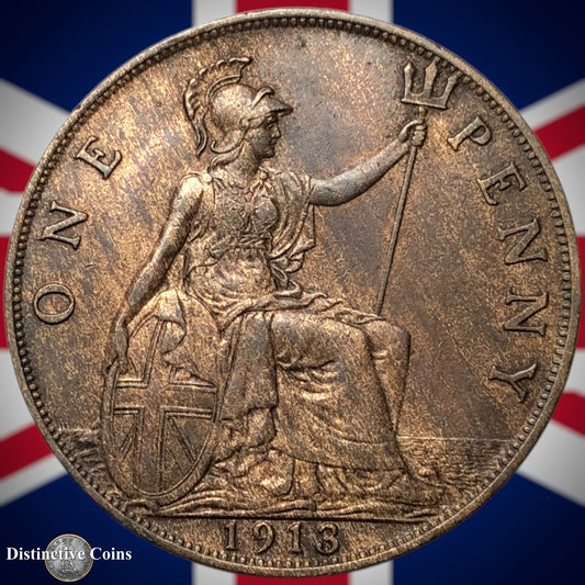 Great Britain 1913 Penny 1d GB6810