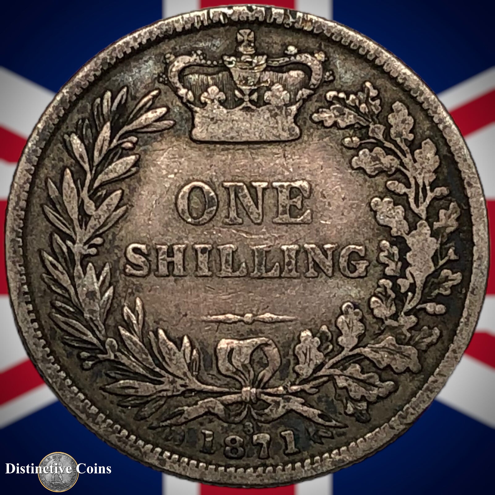 Great Britain 1871 British One Shilling GB0310