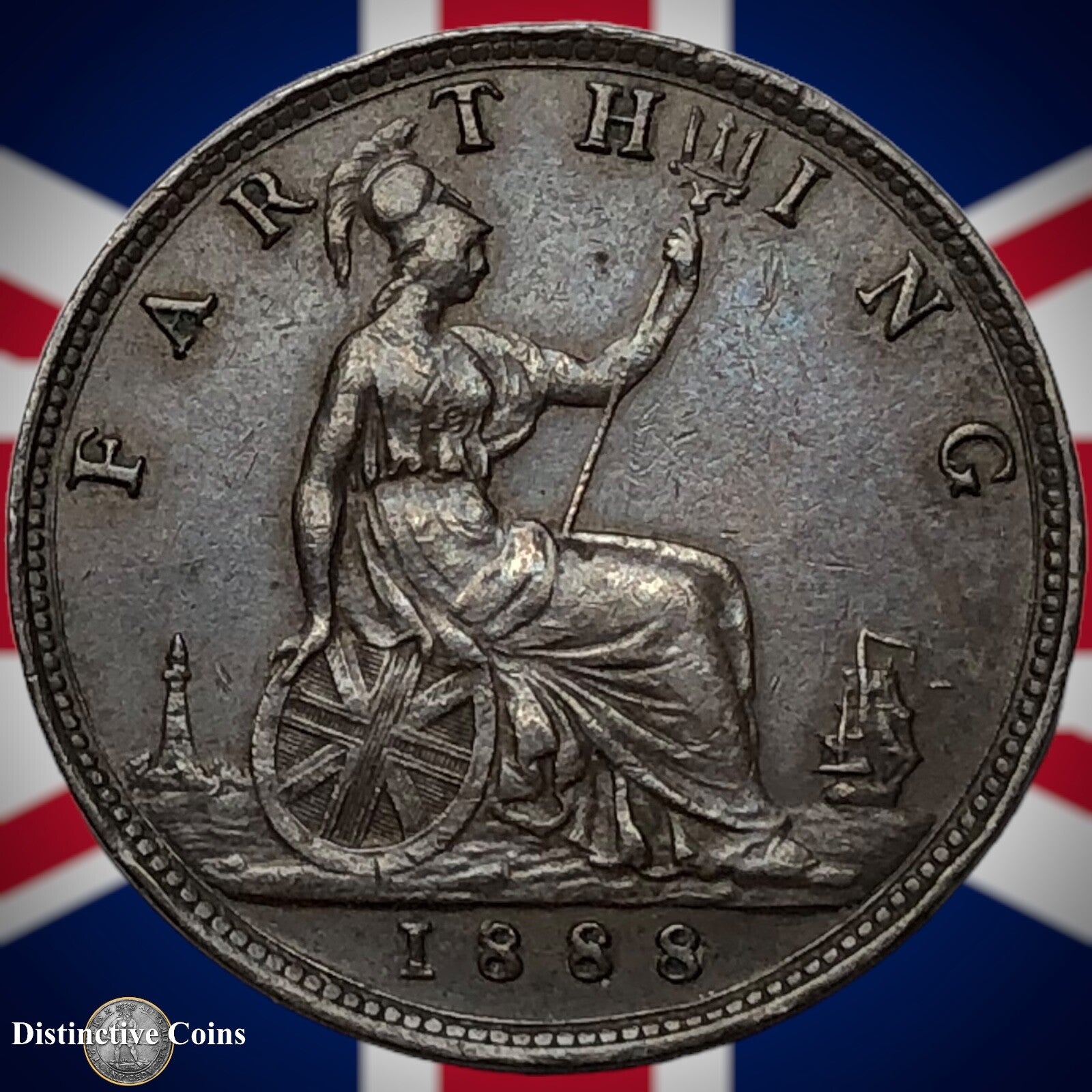 Great Britain 1888 Farthing 1/4d GB4258