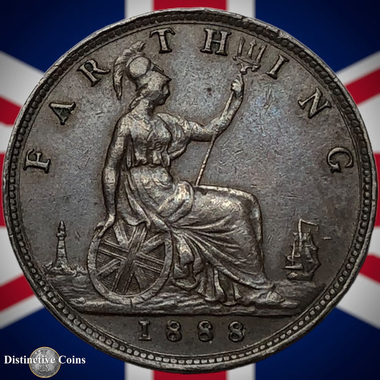 Great Britain 1888 Farthing 1/4d GB4258
