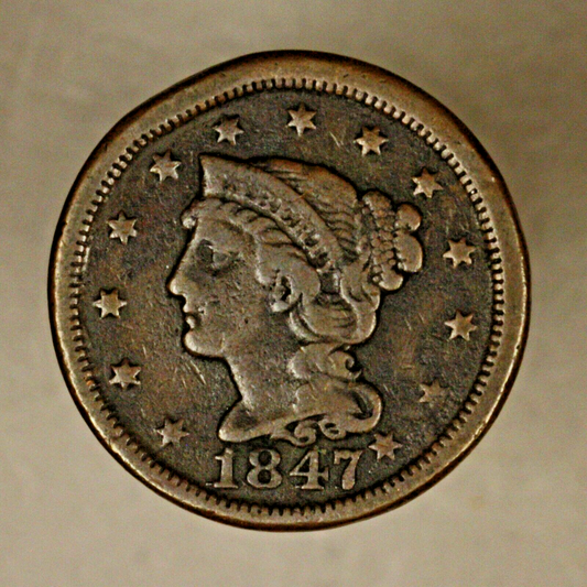 1847 Large Cent  