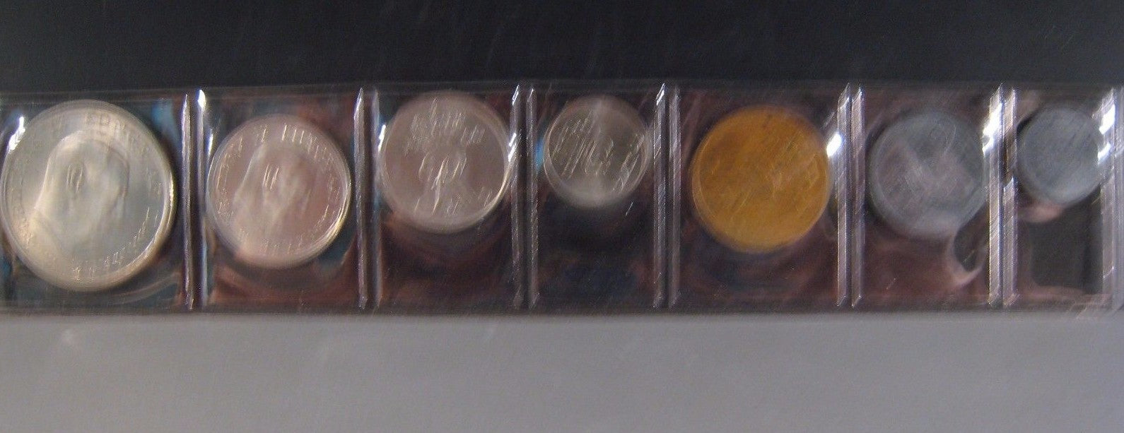 Mix Denmark 7 Piece 1964-66 Unc. Set of Coins Issued 