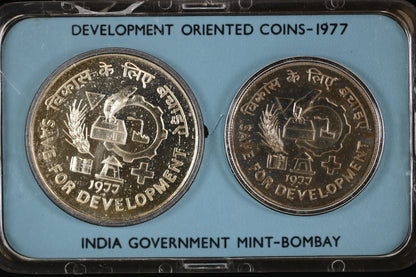 India 1977 Development Oriented Coin Set A3512